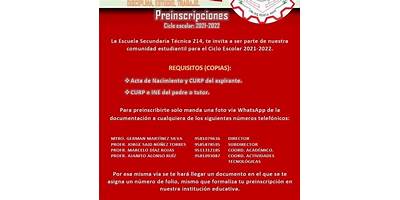 ESCUELA SECUNDARIA TECNICA NUM. 214