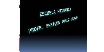 PROFR. ENRIQUE GOMEZ BRAVO