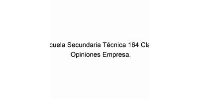 ESCUELA SECUNDARIA TECNICA 164