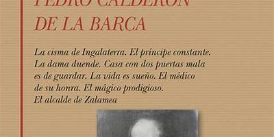 PEDRO CALDERON DE LA BARCA