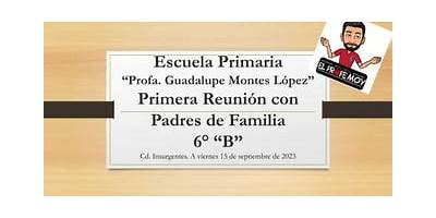 PROFA. GUADALUPE MONTES LOPEZ