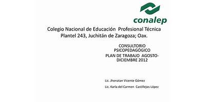 COLEGIO NACIONAL DE EDUCACIÓN PROFESIONAL TÉCNICA NUM. 243 "JUCHITÁN"