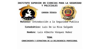 INSTITUTO SUPERIOR EN CIENCIAS PARA LA SEGURIDAD Y POLICIALES