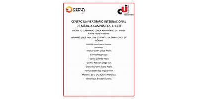 CENTRO UNIVERSITARIO INTERNACIONAL DE MEXICO CAMPUS ECATEPEC II