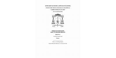 INSTITUTO DE CIENCIAS TEOLOGICAS Y FILOSOFICAS GABRIEL MENDEZ PLANCARTE