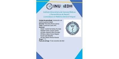 INSTITUTO UNIVERSITARIO DE CIENCIAS MEDICAS Y HUMANISTICAS DE NAYARIT