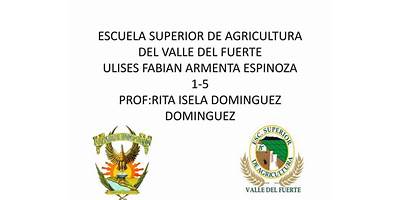 UNIDAD ACADEMICA ESCUELA SUPERIOR DE AGRICULTURA DEL VALLE DEL FUERTE