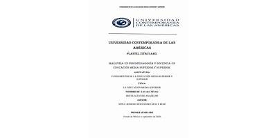 UNIVERSIDAD CONTEMPORANEA DE LAS AMERICAS