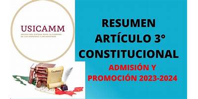 ARTICULO 3 CONSTITUCIONAL