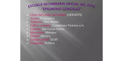 OFIC NO 0342 "EPIGMENIO GONZALEZ"