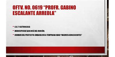 OFTV NO 0619 "PROFR. GABINO ESCALANTE ARREOLA"