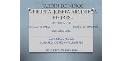 PROFRA. JOSEFA ARCINIEGA FLORES
