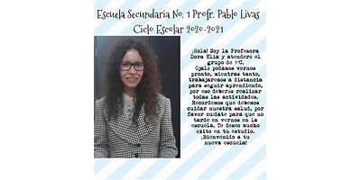 SECUNDARIA NUM. 1 PROFR. PABLO LIVAS