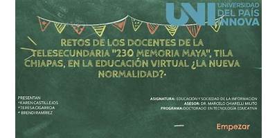 TELESECUNDARIA 230 MEMORIA MAYA