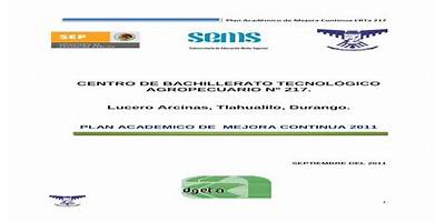 CENTRO DE BACHILLERATO TECNOLOGICO AGROPECUARIO NUM 217