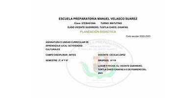 ESCUELA PREPARATORIA MANUEL VELASCO SUAREZ