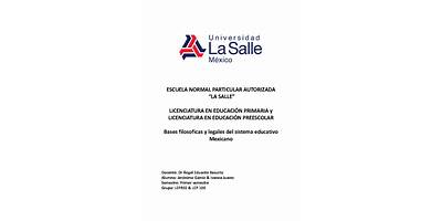 "ESCUELA NORMAL PARTICULAR AUTORIZADA LA SALLE"